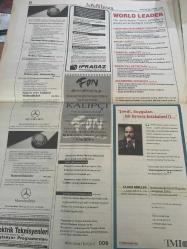 SABAH İŞ PARA İNSAN GAZETESİ DOĞUM GÜNÜ GAZETESİ - 25 EKİM   1998 -ALARKO HOLDİNG İNSAN KAYNAKLARI VE HALKLA İLİŞKİLER SEYIR M. - tora erdiman - peter druckker- melih arat- nestle - yurtdışındaki iş olanakları - suudi Arabistan - arthur andersen - data expert- general finans - bizimgaz - demirbank - bimpaş- jetpa- Uludağ gazoz - poly gram - arsan tekstil - zorlu holding - Mercedes benz - marpa güvenlik - baybars altuntaş- hey tekstil - kayalar Çelik ve plas san. A.ş.- barry richman- Türkiye üçüncü sektör vakfı - kalite köşesi - claus moller Türkiye iş adamlarını gezintiye çıkaracak -seminer takvimi - tüsev