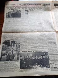 Cumhuriyet Gazetesi - 4 Nisan 1940 - Cemile Ali-Rabia Abdülhamid-Taksim Kristal Gazinosu-Feci Bir Vaziyet Yazan Yunus Nadi Başmakale - İngiliz Kabinesinde Tadilat - Yeni Bir Seylap Yeşilırmak Taştı Amasya Şehri Sular Altında Kaldı - Bahriye Nazırı Churchill Harp Mekanizmasının Başına Geçti - Milli Şef İsmet İnönü Komedi Fransez Temsillerinde Fotoğrafı - Necip Dostumuz Yunanistan'ın Büyük Yardımı - Mısır Milli Partisi - Amiral Muren Elektrik Fabrikasında Fotoğraf - Nafia Vekili Fuad Cebesoy Ankara'ya Gitti - Gazeteciler Başvekil Doktor Refik Saydam ve Vekillerimizle Beraber Fotoğraf - Ford Davası Beraatle Neticelendi - Büyük Fizik Alimi Edouard Branly - Fransız Komünist Mebusları Mahkum Oldular - Büyük Yıldızların En Küçüğü Shirley Temple Sokak Kızı Filminde Saray Sinemasında - Ralph Arthur Roberts Vefat Etti - Şeref Stadında Kız Mektepleri Arasında Atletizm Müsabakaları - İlk ve Son Yazan Esad Mahmud Karakurt Yazı Dizisi - Gripin - Çapamarka