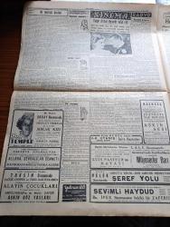 Cumhuriyet Gazetesi - 4 Nisan 1940 - Cemile Ali-Rabia Abdülhamid-Taksim Kristal Gazinosu-Feci Bir Vaziyet Yazan Yunus Nadi Başmakale - İngiliz Kabinesinde Tadilat - Yeni Bir Seylap Yeşilırmak Taştı Amasya Şehri Sular Altında Kaldı - Bahriye Nazırı Churchill Harp Mekanizmasının Başına Geçti - Milli Şef İsmet İnönü Komedi Fransez Temsillerinde Fotoğrafı - Necip Dostumuz Yunanistan'ın Büyük Yardımı - Mısır Milli Partisi - Amiral Muren Elektrik Fabrikasında Fotoğraf - Nafia Vekili Fuad Cebesoy Ankara'ya Gitti - Gazeteciler Başvekil Doktor Refik Saydam ve Vekillerimizle Beraber Fotoğraf - Ford Davası Beraatle Neticelendi - Büyük Fizik Alimi Edouard Branly - Fransız Komünist Mebusları Mahkum Oldular - Büyük Yıldızların En Küçüğü Shirley Temple Sokak Kızı Filminde Saray Sinemasında - Ralph Arthur Roberts Vefat Etti - Şeref Stadında Kız Mektepleri Arasında Atletizm Müsabakaları - İlk ve Son Yazan Esad Mahmud Karakurt Yazı Dizisi - Gripin - Çapamarka
