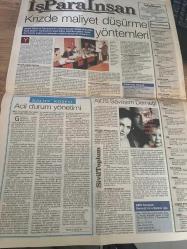 SABAH İŞ PARA İNSAN GAZETESİ DOĞUM GÜNÜ GAZETESİ - 13 ARALIK 1998 -HASAN ÖZCAN - melih arat - ipek özgüden- Adidas - yurtdışındaki iş olanakları - bank kapitalin büyüme stratejisi - yurtbank - Ulusoy travel center - Kenya - Hollanda - Almanya - gentuğ tekstil ürünleri - konsan şirketler grubu - Koç mba- hyundaı- franchise verenler - happy kids- sultanahmet köftecisi - baybars altuntaş - acil durum yönetimi - seminer takvimi - aıds savaşım derneği - kalite köşesi