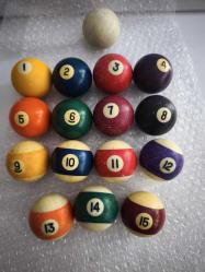 ESKİ BİLARDO TOPU TAKIMI KULLANILMIŞ KATALİN