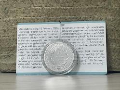 2016 -  15 Temmuz Şehitleri ve Gazileri Anısına - Darphane Sertifikalı Gümüş Hatıra Para