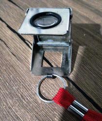 Lup Metal 9x 1 cm Taşınabilir  Büyüteç (Alman Malı-Bayer Firması- Kullanılmıştır)