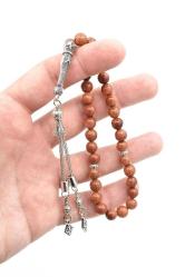 Hakiki Doğal Turuncu Yıldız Taşı Tesbih 8 Mm