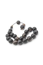 Sistemli Küre Kesim Bufalo Boynuzu Efe Maskot Tesbih 12 Mm
