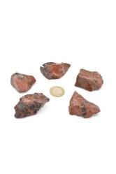 Hakiki Doğal Mahogany Obsidyen Taşı Kaya Parçası