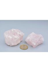 Hakiki Doğal İri Boy Pembe Kuvars Taşı Kaya Parçası
