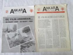 ANKARA BÜLTENİ, Ankara Büyükşehir Belediyesi Yayın Organı: Yıl: 3-4, Sayı: 1992-4, 1992-11 [2 ADET]