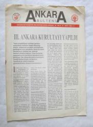 ANKARA BÜLTENİ, Ankara Büyükşehir Belediyesi Yayın Organı: Yıl: 4, Sayı: 1992-11