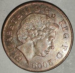 İNGİLTERE    2009    2 PENCE