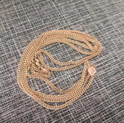 Antika Victorian Altın Dolgu Opal Taşlı Cep Saati Zinciri 0090