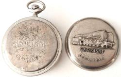 RUSYA USSR SERKİSOF MARKA ORİJİNAL ANTİK KURMALI MUHTEŞEM AKTİF CEP SAATİ SSS1E1A1 ÇOK NADİR