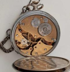 İSVİÇRE HISLON MARKA ORİJİNAL AKTİF KURMALI KÖSTEKLİ CEP SAATİ 1H1SS1A ÇOK TEMİZ