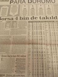 SABAH EKONOMİ GAZETESİ SABAH DOĞUM GÜNÜ GAZETES - 13 ağustos 1992-cebinizdeki para-yatırım fonları- yatırımcının borsa günlüğü-şirketlerin fiyat kazanç oranı-para durumu-döviz-borsa-borsa faresi-osman ulagay-ercan inan-betül Demirtaş-meral tamer-selçuk yaşar-okan balcı-onur kumbaracıbaşı-nurdan Bernard-süleyman demirel-asil nadir-çiğdem çelik-sabri acar-gülayşe aydın-ibrahim kökbaş-
