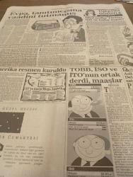 SABAH EKONOMİ GAZETESİ SABAH DOĞUM GÜNÜ GAZETES - 13 ağustos 1992-cebinizdeki para-yatırım fonları- yatırımcının borsa günlüğü-şirketlerin fiyat kazanç oranı-para durumu-döviz-borsa-borsa faresi-osman ulagay-ercan inan-betül Demirtaş-meral tamer-selçuk yaşar-okan balcı-onur kumbaracıbaşı-nurdan Bernard-süleyman demirel-asil nadir-çiğdem çelik-sabri acar-gülayşe aydın-ibrahim kökbaş-