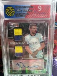 Edin dzeko PSA panini obsidian imzalı forma parçalı relic kartı /8