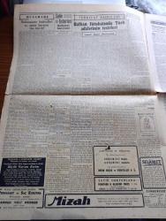 Cumhuriyet Gazetesi - 27 Haziran 1947 - Başlarken Yazan Nadir Nadi Başmakale - Üçler Konferansı Bugün Öğleden Sonra Açılıyor - İsmet İnönü'nün Celal Bayar'la Dünkü Görüşmesi Fotoğrafı - Et Buhranı - Gelir Vergisi Mevcut İhtiyacı Karşılayamaz - Hava Kurumu Kurultayında Dünkü Hararetli Tartışmalar Fotoğraf - Şükrü Koçak Kurum Başkanlığından Çekildi - İstanbul Vapuru Geliyor Fotoğraf - Shakespeare Festivalleri Ve Şairin Hüviyeti Yazan Ahmet Halil - Kabotaj Bayramı - Balkan Fütuhatında Türk Adaletinin Tesirleri Yazan İsmail Hami Danişmend - Adak Yazan Kemal Ragıp Yazı Dizisi - Yangın Faciası Yazan Burhan Felek Köşe Yazısı - Feridun Cemal Erkin'in Veda Kokteyli - Türkiye İle Irak Arasında Hava Seferleri - Torbalıda Atatürk İçin Yapılan Miting - Lorel Hardi Kuru Gürültü Bugün İpek Sinemasında - Ankara Yarışlarının Ek Haftası - Türkiye'de İş Bankası Yalova Ajansı - Bianki Bisikletleri - Norge Buzdolabı - Bugünkü Radyo Programı - Müzeyyen Senar Işıl Büyükdere Beyazparkta - Bulmaca
