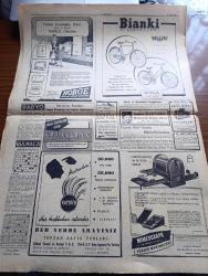 Cumhuriyet Gazetesi - 27 Haziran 1947 - Başlarken Yazan Nadir Nadi Başmakale - Üçler Konferansı Bugün Öğleden Sonra Açılıyor - İsmet İnönü'nün Celal Bayar'la Dünkü Görüşmesi Fotoğrafı - Et Buhranı - Gelir Vergisi Mevcut İhtiyacı Karşılayamaz - Hava Kurumu Kurultayında Dünkü Hararetli Tartışmalar Fotoğraf - Şükrü Koçak Kurum Başkanlığından Çekildi - İstanbul Vapuru Geliyor Fotoğraf - Shakespeare Festivalleri Ve Şairin Hüviyeti Yazan Ahmet Halil - Kabotaj Bayramı - Balkan Fütuhatında Türk Adaletinin Tesirleri Yazan İsmail Hami Danişmend - Adak Yazan Kemal Ragıp Yazı Dizisi - Yangın Faciası Yazan Burhan Felek Köşe Yazısı - Feridun Cemal Erkin'in Veda Kokteyli - Türkiye İle Irak Arasında Hava Seferleri - Torbalıda Atatürk İçin Yapılan Miting - Lorel Hardi Kuru Gürültü Bugün İpek Sinemasında - Ankara Yarışlarının Ek Haftası - Türkiye'de İş Bankası Yalova Ajansı - Bianki Bisikletleri - Norge Buzdolabı - Bugünkü Radyo Programı - Müzeyyen Senar Işıl Büyükdere Beyazparkta - Bulmaca