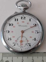 İSVİÇRE CHRONOMETRE MARKA ORİJİNAL AKTİF KURMALI ÇELTİKLİ ANTİK CEP SAATİ 3CCC1R1 ÇOK TEMİZ ÇOK NADİR