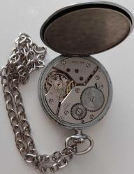 İSVİÇRE HİSLON MARKA ORİJİNAL AKTİF KURMALI BEYAZ KADRAN BEYAZ MAKİNA ANTİK KÖSTEKLİ CEP SAATİ 2H1İ1SS ÇOK TEMİZ ÇOK NADİR