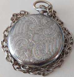 İSVİÇRE HİSLON MARKA ORİJİNAL AKTİF KURMALI BEYAZ KADRAN BEYAZ MAKİNA ANTİK KÖSTEKLİ CEP SAATİ 2H1İ1SS ÇOK TEMİZ ÇOK NADİR