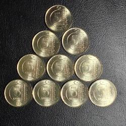 2020 YILI 5 KURUŞ 10 LU SET ÇİL  TCM 4039