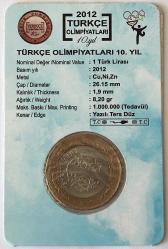 Türkçe Olimpiyatları 10.Yıl (Tedavül) Hatıra Parası Özel Föylerinde ÇA