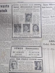 Cumhuriyet Gazetesi - 28 Haziran 1947 - Büyük Kaybımız Yunus Nadi'nin İkinci Ölüm Yıldönümü Fotoğraf - Bir Hatıra Yazan Yunus Nadi - Celal Bayar'ın Sivas'ta Dün Söylediği Nutuk - Demokrat Parti Genel Başkanı İsmet İnönü İle Görüşmelerine Dair İlk Açıklamayı Yaptı - Milletlerarası Bankadan 400 Milyon İstiyoruz - Polis Silah Aramalarına Hız Verdi - Et Buhranı Dün İstanbul'da En Şiddetli Devresine Girdi - Yunus Nadinin İlk Yazıları Yazan Kemal Salih Sel - Telefon Malzemesi geldi - Yeni Atletizm Ajanı Fenerbahçeli İdarecilerden Füruzan Tekil Oldu - Kocalara Eşek Dili Yediren Büyücü - Adak Yazan Kemal Ragıp Yazı Dizisi - Muhtar Seçiminde Jandarma Baskısı - Hasan Ali Yücel Kenan Öner Davası - Safiye Ayla Suzan Güven Semiha Coşar Cağaloğlu Çiftesaraylar Bahçesinde - İki Film Birden Sümer Sinemasında - Köy Kızı Filmi Taksim Sinemasında - Pehlivan Güreşleri Şehremini İnşirah Bahçesinde - Müzeyyen Senar Işıl Büyükdere Beyazparkta - Bugünkü Radyo Programı - Bulmaca - Nevrozin - Zehra Bilir