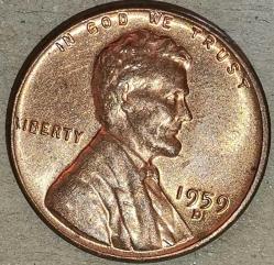 AMERİKA 1959 D   1 CENT