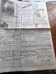 Cumhuriyet Gazetesi - 25 Haziran 1947 - Haydutlar Arasında Yazan Nadir Nadi Başmakale - İsmet İnönü Celal Bayar Görüşmeleri Ve CHP - Yunus Nadi Mükafatı Büyük Jürisi Dünkü Toplantısı Esnasında Fotoğraf - 1947 Yunus Nadi Mükâfatını Kazanan Tıp Talebesinden Erdoğan Meto Fotoğraf - Suriye'de Kanlı Seçimler - Tramvaya Asılmaktan 28416 Kişi Cezalandırıldı - Ekmekler Daha Beyaz Olacak - Adak Yazan Kemal Ragıp Yazı Dizisi - Hasan Ali Yücel İki Dava Daha Açtı - Gene Et Meselesi Yazan Burhan Felek Köşe Yazısı - Demokrat Parti Piyangosu - Işık Revüsü Aksaray Aynur Sinema Bahçesinde - Tepebaşı Bahçesinde Emsalsiz Bir Program - Halide Pişkin İhsan Balkır Skeçleri - General Electric - Bayan Rikkat Uyanık Suadiye Plaj Gazinosunda - Renault Otomobil - Refik Ve Müfid Sadıkoğlu Kardeşler Komandit ŞTi - Bugünkü Radyo Programı - Singer Saatleri - Parker 51 Dolma Kalem