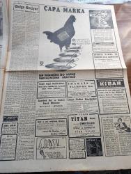 Cumhuriyet Gazetesi - 19 Ocak 1953 - Başbakan'ın Hitabesi Yazan Abidin Daver Başmakale - Başbakan Adnan Menderes Dün Antep'te Yaptığı Mühim Konuşma - Fuat Köprülü Dün Akşam Yugoslavya'ya Gitti Fotoğraf - İngiliz Dışişleri Bakanı Eden'in Türkiye Seyahati - Beşiktaş Vefa İle 1 1 Berabere Kaldı - Kasımpaşa Beykoz Maçı Berabere Bitti Fotoğraf - Turizm Balosunda Şehir Kıyafetleri Fotoğrafı - İran'da Kızardım Kaşani İhtilafı Ciddi Bir Safhaya Girdi - 3 Kadının Romanı Yazan Peride Celal Yazı Dizisi - Revü De Cuba Tepebaşı Gazinosunda - Müşterek Utanç Yazan Burhan Felek Köşe Yazısı - Komünist Partisi İsrail'de Kanundışı Ediliyor - Malatya'da Ahmet Emin Yalman Suikastı İle İlgili Yeni Tevkifler - Malatya Büyük Doğu Cemiyeti - İstanbul Ankara Radyosu Programı - Bedri Rahmi Eyüboğlu Ve Eşi Eren Eyüpoğlu'nun Açtıkları Sergi Fotoğraf - Hikaye Dalga Geçiyoruz Yazan Halikarnas Balıkçısı - Nefis Arı Bisküvileri - Türkiye İş Bankası - Alman Siemens Elektrik Süpürgeleri - Nezle İlacı Enfiyol