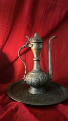 OSMANLI TUĞRALI BAKIR İBRİK EL İŞÇİLİĞİ