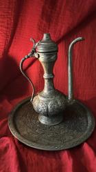 OSMANLI TUĞRALI BAKIR İBRİK EL İŞÇİLİĞİ