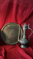 OSMANLI TUĞRALI BAKIR İBRİK EL İŞÇİLİĞİ