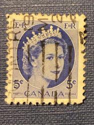 Kanada Pulu -Canada Stamp - Postadan Geçmiş Pul Filateli - DAMGALI - KRALİÇE II. ELIZABETH TEMALI PUL, 5 PARA - YABANCI PULLAR - NOSTALJİK DOĞUM GÜNÜ HEDİYESİ