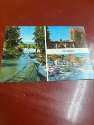 Manavgat şelalesi hadrianos kapısı ve liman AND kartpostalı 15x10.5 ebatında