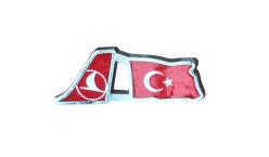 Türk Hava Yolları - Türk Bayraklı / Eski  rozet