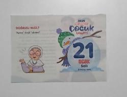 2025 Diyanet Çocuk Takvimi - 21 Ocak 2025