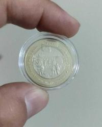 5 TL 2024 KIBRIS BARIŞ HAREKATI PLASTİK KAPSÜL İÇERİSİNDE ÇİL