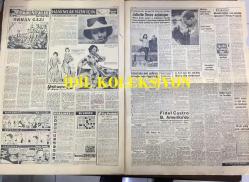 16 NİSAN 1959 - YENİ SABAH GAZETESİ - İSTANBUL'A MAL GETİREN ŞİLEPLER ROTA DEĞİŞTİRDİ - DULLES İSTİFA ETTİ - ADNAN MENDERES İSPANYA'DA - GÜNALTAY'IN İFADESİ ALINDI - İNÖNÜ-HAVADİS DAVASI BAŞLADI - BİR BAŞÇAVUK, YÜZBAŞISINI ÖLDÜRDÜ ve İSTİFA ETTİ - DÖVİZ KAÇAKÇILIĞI İLE İTHAM EDİLEN D.P'Lİ MEBUSA DAİR C.H.P'NİN BİR TEKLİFİNİ MECLİS DÜN REDDETMEDİ - SURİYE'DE 25 TÜRK TEVKİF EDİLDİ - ALLAH'IN DAĞLARI - SAKATATLI KUZU ETİ SATIŞI DEVAM EDECEK, CIEL BLEU - NE UMURUN, SİYAVUŞGİL - ÇÖPÇÜ MAAŞLARINA ZAM YÜZDE 140 - NECİPBEY KREMLERİ - LÜTFÜ ALYAP - PAMUKBANK 1959 İKRAMİYESİ - MEHTER TAKIMI AÇIKHAVA KONSERLERİ VERİYOR - İNGİLTERE, FRANSA ANLAŞMAYA VARDI - ATLAS DOLMA KALEMLERİ - DİŞ TABİBİ HAMDİ ALAGÜN - LALE SİNEMASI, ATLAS DOLMA KALEMLERİ - RAHMANOĞLU ABTÜLTÜRKTEKİ VEFAT İLANI - 2 BAL ARISI GÜMRÜKTEN GEÇİRİLMEDİ, DR. CHNERA - TİBETLİ MİLLİYETÇİLER SİLAHI BIRAKMIYORLAR - REŞAT EKREM KOÇU, OSMANLI - SADIK DEMİR, ŞİRİN TÜLİN, UÇAN ADAM - DR. ZÜLFÜ SAMİ ÖZGEN - JULIETTE GRECO - FIDEL CASTRO