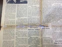20 NİSAN 1938 - TAN GAZETESİ - 1938 DEPREMİ - DÜNKÜ ZELZELE; ORTA ve DOĞU ANADOLUDA ŞİDDETLİ BİR SARSINTI OLDU - BİRÇOK EV YIKILDI, KIRŞEHİR, ÇANKIRI ve YOZGAT SARSILDI - FRANKİSTLER İLERLİYOR - DEMİR MUHAFIZLAR TEŞKİLATI ŞEFLERİ DİVANIHARPTE, RUMEN FAŞİSTLERİ SON KOZLARINI OYNAMAMIŞLAR, BAŞVEKİL PATRİN MİRON - CİANO, BLONDEL MÜLAKATI - BİR FRANSIZ GAZETESİNE GÖRE İSLAM MEMLEKETLERİ HİLAFETİ İHYA ETMEYECEKLER - PERAKENDECİ KASAPLAR ETİ DAHA UCUZA ALACAK - FAKİR HALK HAMAMLARDA BEDAVA YIKANACAK - FARMAKOLOĞLAR BİRLİĞİ - EREĞLİ KANALININ TEMİZLENMESİNE GEÇİLİYOR - ÖMER RIZA DOĞRUL - ŞİMENDİFER KUMPANYALARI DA SATIN ALINACAK - BURHAN FELEK - 1938 SİNEMA SEANSLARI FİLM LİSTESİ, SARI ZAMBAK, MELEK SİNEMASI, SARATOGA, MEÇHUL KADIN, JOAN CRAWFORD - İPEK SİNEMASI, TEHLİKELİ AŞK, LORETTA YOUNG, DON AMADE, FRANSIZ TİYATROSU, ALFRED CORTOT  - DİLSİZ ÇIRAK USTASININ PARASINI ÇALMIŞ - RUMANYADA FAŞİST KAVGASI - TÜRK İSLAM ESERLERİ MÜZESİ, İBRAHİM HAKKI KONYALI - GİZLİ DÜŞMAN, SABİHA ZEKERİYA