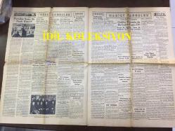 20 NİSAN 1938 - TAN GAZETESİ - 1938 DEPREMİ - DÜNKÜ ZELZELE; ORTA ve DOĞU ANADOLUDA ŞİDDETLİ BİR SARSINTI OLDU - BİRÇOK EV YIKILDI, KIRŞEHİR, ÇANKIRI ve YOZGAT SARSILDI - FRANKİSTLER İLERLİYOR - DEMİR MUHAFIZLAR TEŞKİLATI ŞEFLERİ DİVANIHARPTE, RUMEN FAŞİSTLERİ SON KOZLARINI OYNAMAMIŞLAR, BAŞVEKİL PATRİN MİRON - CİANO, BLONDEL MÜLAKATI - BİR FRANSIZ GAZETESİNE GÖRE İSLAM MEMLEKETLERİ HİLAFETİ İHYA ETMEYECEKLER - PERAKENDECİ KASAPLAR ETİ DAHA UCUZA ALACAK - FAKİR HALK HAMAMLARDA BEDAVA YIKANACAK - FARMAKOLOĞLAR BİRLİĞİ - EREĞLİ KANALININ TEMİZLENMESİNE GEÇİLİYOR - ÖMER RIZA DOĞRUL - ŞİMENDİFER KUMPANYALARI DA SATIN ALINACAK - BURHAN FELEK - 1938 SİNEMA SEANSLARI FİLM LİSTESİ, SARI ZAMBAK, MELEK SİNEMASI, SARATOGA, MEÇHUL KADIN, JOAN CRAWFORD - İPEK SİNEMASI, TEHLİKELİ AŞK, LORETTA YOUNG, DON AMADE, FRANSIZ TİYATROSU, ALFRED CORTOT  - DİLSİZ ÇIRAK USTASININ PARASINI ÇALMIŞ - RUMANYADA FAŞİST KAVGASI - TÜRK İSLAM ESERLERİ MÜZESİ, İBRAHİM HAKKI KONYALI - GİZLİ DÜŞMAN, SABİHA ZEKERİYA