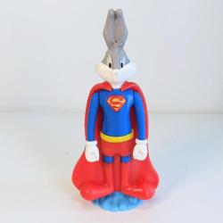 Looney Tunes Bugs Bunny DC Justice League Superman Kostümünde Burger King Oyuncak Figür 2023