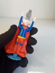 Looney Tunes Bugs Bunny DC Justice League Superman Kostümünde Burger King Oyuncak Figür 2023