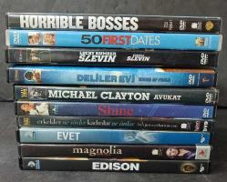 KAMPANYA * 10LU DVD LOTU * 50 İLK ÖPÜCÜK * ŞANSLI SLEVIN * DELİLER EVİ * AVUKAT * SHINE * EVET * MANOLYA * EDISON * PATRONDAN KURTULMA SANATI