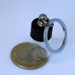 Cam Şişe Halkalı Anahtarlık 2cc Çevirmeli Su Geçirmez Kapak 3cm Gerçek İlaç Toz Dilek Hatıra Kapsül