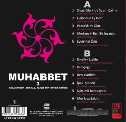 Muhabbet 3 (Plak) Musa Eroğlu, Arif Sağ, Yavuz Top, Muhlis Akarsu