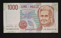 İtalya 1000 Lire 1990 ÇİL KAĞIT PARA
