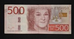İsveç 500 Kron ÇT+ KAĞIT PARA