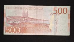 İsveç 500 Kron ÇT+ KAĞIT PARA